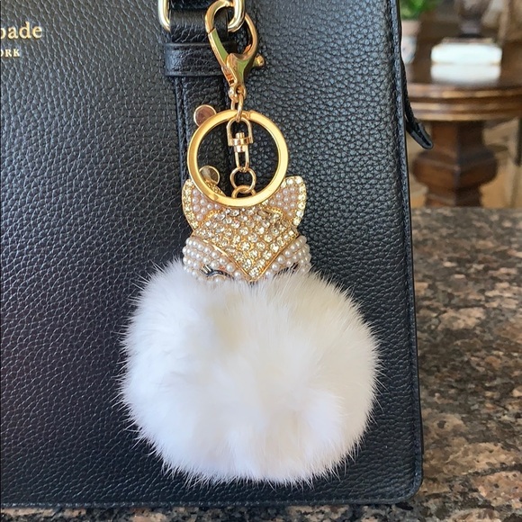 Accessories - Faux Fur Fox Purse Charm /Keychain